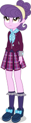 Size: 2100x8345 | Tagged: safe, artist:xebck, character:suri polomare, equestria girls:friendship games, g4, my little pony: equestria girls, my little pony:equestria girls, absurd resolution, clothing, crystal prep academy, crystal prep academy uniform, crystal prep shadowbolts, female, high heels, pleated skirt, scarf, school uniform, simple background, skirt, solo, transparent background, vector
