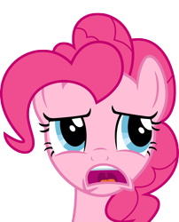 Size: 6430x7976 | Tagged: safe, artist:luckreza8, character:pinkie pie, episode:hearthbreakers, g4, my little pony: friendship is magic, .svg available, absurd resolution, female, inkscape, open mouth, simple background, solo, transparent background, vector