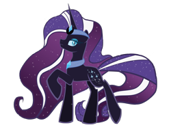 Size: 4512x3538 | Tagged: safe, artist:xebck, character:nightmare rarity, character:rarity, spoiler:comic, absurd resolution, female, simple background, solo, transparent background