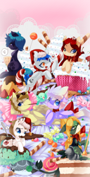 Size: 1280x2500 | Tagged: safe, artist:loyaldis, oc, oc only, candy, candy cane, chocolate, cookie, cute, food, sweets
