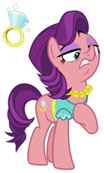 Size: 5102x8504 | Tagged: safe, artist:cheezedoodle96, character:spoiled rich, species:earth pony, species:pony, episode:crusaders of the lost mark, g4, my little pony: friendship is magic, .svg available, absurd resolution, clothing, cutie mark, error, eyebrows, eyelashes, female, mare, mother, necklace, simple background, solo, svg, teal eyes, transparent background, vector