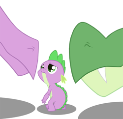 Size: 450x435 | Tagged: safe, artist:queencold, character:spike, oc, species:dragon, father, father and son, hilarious in hindsight, mother, mother and son, parent, simple background, spike's father, spike's mother, transparent background