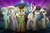 Size: 1793x1169 | Tagged: safe, artist:drawponies, character:bon bon, character:derpy hooves, character:dj pon-3, character:doctor whooves, character:lyra heartstrings, character:octavia melody, character:sweetie drops, character:time turner, character:vinyl scratch, species:earth pony, species:pegasus, species:pony, species:unicorn, episode:slice of life, g4, my little pony: friendship is magic, background six, bon bond, doctor who, female, full face view, holding, irrational exuberance, male, mare, mouth hold, raised hoof, smiling, sonic screwdriver, stallion, tardis, three quarter view, unamused, watch, wristwatch