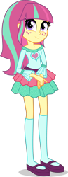 Size: 1932x5000 | Tagged: safe, artist:xebck, character:sour sweet, equestria girls:friendship games, g4, my little pony: equestria girls, my little pony:equestria girls, absurd resolution, alternate hairstyle, alternate universe, cute, female, freckles, looking at you, mary janes, simple background, solo, sourbetes, transparent background, vector