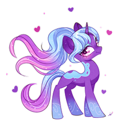 Size: 1000x1000 | Tagged: safe, artist:ipun, oc, oc only, oc:nephele, species:pony, species:unicorn, bedroom eyes, cute, eyeshadow, gradient hair, gradient hooves, heart eyes, looking at you, makeup, simple background, solo, transparent background, wingding eyes