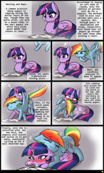 Size: 3600x6000 | Tagged: safe, artist:captainpudgemuffin, character:rainbow dash, character:twilight sparkle, character:twilight sparkle (alicorn), species:alicorn, species:pony, ship:twidash, :t, absurd resolution, bedroom eyes, behaving like a cat, blushing, book, captainpudgemuffin is trying to murder us, chest fluff, comic, cute, dashabetes, eyes closed, female, floppy ears, fluffy, flying, frown, glare, hnnng, lesbian, mare, nesting instinct, non-consensual cuddling, nose wrinkle, nuzzling, ponyloaf, prone, question mark, rainbow cat, raised eyebrow, reading, rubbing, shipping, sitting, sleeping, smiling, snorting, sweet dreams fuel, thinking, twiabetes, unamused, wavy mouth, weapons-grade cute, wide eyes