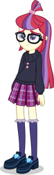 Size: 1555x5000 | Tagged: safe, artist:xebck, character:moondancer, my little pony:equestria girls, clothing, crystal prep academy uniform, equestria girls-ified, female, school uniform, simple background, solo, transparent background, vector