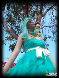 Size: 3456x4608 | Tagged: safe, artist:krazykari, character:bon bon, character:lyra heartstrings, character:sweetie drops, species:human, clothing, cosplay, costume, dress, irl, irl human, photo, plushie