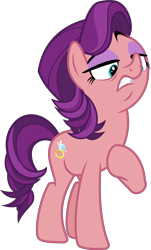 Size: 6326x10445 | Tagged: safe, artist:cheezedoodle96, artist:luckreza8, edit, character:spoiled rich, species:earth pony, species:pony, episode:crusaders of the lost mark, g4, my little pony: friendship is magic, .svg available, absurd resolution, female, hooves to the chest, inkscape, mare, nude edit, raised eyebrow, raised hoof, simple background, solo, svg, transparent background, vector, vector edit
