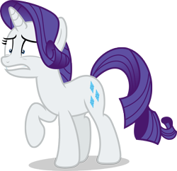 Size: 5000x4841 | Tagged: safe, artist:luckreza8, character:rarity, episode:the gift of the maud pie, g4, my little pony: friendship is magic, .svg available, absurd resolution, anxiety, female, inkscape, nervous, raised hoof, simple background, solo, transparent background, vector, worried
