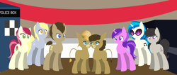 Size: 1024x440 | Tagged: safe, artist:dusthiel, character:amethyst star, character:cranky doodle donkey, character:derpy hooves, character:dj pon-3, character:doctor whooves, character:matilda, character:octavia melody, character:roseluck, character:sparkler, character:time turner, character:vinyl scratch, species:donkey, species:pegasus, species:pony, ship:crankilda, ship:doctorderpy, ship:doctorrose, episode:slice of life, g4, my little pony: friendship is magic, female, lineless, male, mare, shipping, straight
