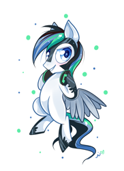 Size: 1459x2000 | Tagged: safe, artist:ipun, oc, oc only, species:pegasus, species:pony, blushing, headphones, male, simple background, smiling, solo, stallion, starry eyes, transparent background, wingding eyes