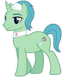 Size: 2000x2400 | Tagged: safe, artist:cheezedoodle96, character:birch bucket, species:pony, episode:applejack's day off, .svg available, inkscape, looking at you, simple background, solo, spa pony, spa worker, svg, transparent background, vector