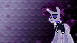 Size: 1600x900 | Tagged: safe, artist:cheezedoodle96, artist:sailortrekkie92, species:pony, species:unicorn, background pony, eyes closed, male, prance (character), prince (musician), purple rain, rain, reference, rest in peace, rest in purple, solo, stallion, undertone, vector, wallpaper