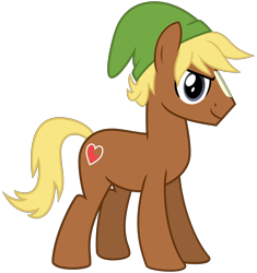 Size: 3200x3400 | Tagged: safe, artist:cheezedoodle96, character:quarter hearts, species:earth pony, species:pony, episode:flutter brutter, g4, my little pony: friendship is magic, .svg available, blaze (coat marking), clothing, hat, inkscape, link, ponified, rupee, simple background, smirk, solo, svg, the legend of zelda, transparent background, vector