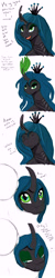 Size: 1500x7500 | Tagged: safe, artist:chapaevv, character:queen chrysalis, oc, oc:anon, species:human, comic, crying, dialogue, happy, hug, tears of joy