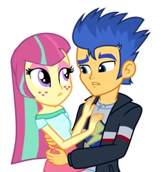 Size: 864x924 | Tagged: safe, artist:themexicanpunisher, character:flash sentry, character:sour sweet, equestria girls:friendship games, g4, my little pony: equestria girls, my little pony:equestria girls, female, male, shipping, sour sentry, straight