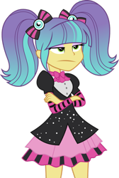 Size: 733x1090 | Tagged: safe, artist:xebck, my little pony:equestria girls, :/, pixel pizazz, simple background, transparent background, vector