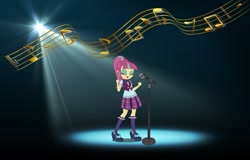 Size: 1024x655 | Tagged: safe, artist:haleyc4629, artist:xebck, character:sour sweet, my little pony:equestria girls, singing