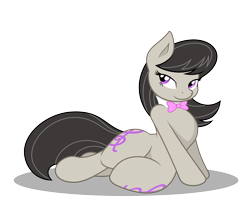 Size: 7000x6000 | Tagged: safe, artist:joey darkmeat, artist:mamandil, edit, character:octavia melody, species:earth pony, species:pony, .svg available, absurd resolution, bedroom eyes, bow tie, color edit, colored, cutie mark, female, hooves, mare, simple background, solo, transparent background, vector