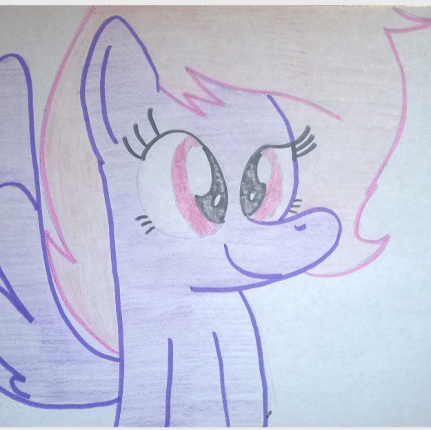Size: 625x624 | Tagged: safe, artist:toyminator900, oc, oc only, oc:melody notes, species:pony, animated, food, pie, pied, silly, silly pony, stop motion, tongue out