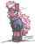 Size: 2148x2669 | Tagged: safe, artist:flutterthrash, character:cheerilee, species:earth pony, species:pony, newbie artist training grounds, g4, '90s, 90s cheerilee, alternate hairstyle, clothing, female, mare, piercing, solo