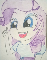Size: 768x970 | Tagged: safe, artist:toyminator900, character:rarity, my little pony:equestria girls, female, smiling, solo