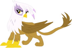 Size: 610x415 | Tagged: safe, artist:ra1nb0wk1tty, artist:shaelynn-t, character:gilda, species:griffon, female, simple background, solo, white background