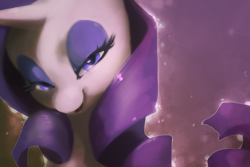 Size: 1350x900 | Tagged: safe, artist:dawnfire, character:rarity, species:pony, bedroom eyes, bust, female, mare, portrait, solo
