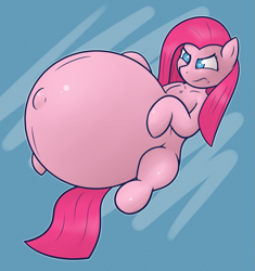 Size: 1321x1405 | Tagged: safe, artist:funble, character:pinkamena diane pie, character:pinkie pie, belly, big belly, female, hyper, hyper pregnancy, impossibly large belly, preggy pie, pregnant, solo
