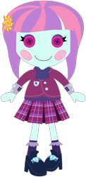 Size: 1024x2096 | Tagged: safe, artist:ra1nb0wk1tty, character:sunny flare, equestria girls:friendship games, g4, my little pony: equestria girls, my little pony:equestria girls, adoraflare, button eyes, crossover, cute, doll, female, lalaloopsy, simple background, solo, toy, transparent background