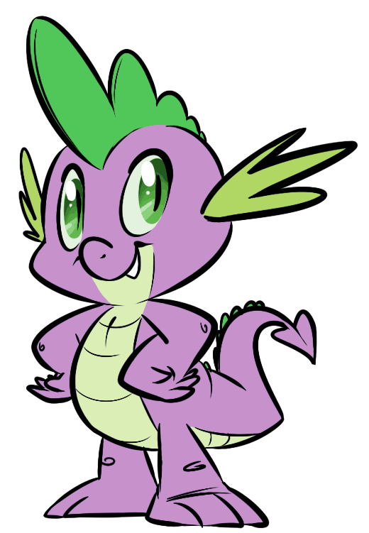Size: 520x751 | Tagged: safe, artist:php27, character:spike, species:dragon, animated, gif, male, shading, simple background, solo, tutorial