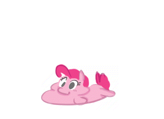 Size: 550x400 | Tagged: safe, artist:php27, character:pinkie pie, species:earth pony, species:pony, animated, boing, bouncing, chubby, female, gif, mare, no pupils, simple background, solo, white background
