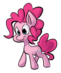 Size: 3648x4336 | Tagged: safe, artist:fauxsquared, character:pinkie pie, species:pony, absurd resolution, female, looking down, simple background, smiling, solo, standing, transparent background