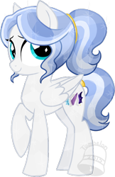 Size: 594x916 | Tagged: safe, artist:tambelon, oc, oc only, oc:lapis lazuli, parent:king sombra, parent:oc:opalescent pearl, parents:canon x oc, species:crystal pony, species:pegasus, species:pony, female, mare, next generation, offspring, simple background, solo, transparent background
