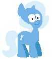 Size: 105x116 | Tagged: safe, artist:fauxsquared, character:trixie, species:pony, species:unicorn, animated, female, gif, simple background, smol, solo, transparent background, trixie is magic