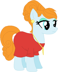 Size: 322x401 | Tagged: safe, artist:ra1nb0wk1tty, character:joan pommelway, species:pony, simple background, solo, white background