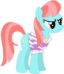 Size: 338x388 | Tagged: safe, artist:ra1nb0wk1tty, character:strawberry ice, species:pony, angry, simple background, solo, white background