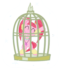 Size: 1280x1448 | Tagged: safe, artist:masem, artist:sollace, edit, character:pacific glow, species:pony, bipedal, cage, cage dancing, cute, dancing, female, glowstick, jewelry, leg warmers, necklace, pacifier, simple background, solo, sparkles, transparent background, vector