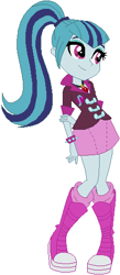 Size: 230x528 | Tagged: safe, artist:ra1nb0wk1tty, character:sonata dusk, my little pony:equestria girls, female, ponytail, simple background, solo, white background