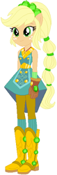 Size: 185x563 | Tagged: safe, artist:ra1nb0wk1tty, character:applejack, equestria girls:legend of everfree, g4, my little pony: equestria girls, my little pony:equestria girls, boots, clothing, crystal guardian, female, freckles, gloves, high heel boots, ponied up, ponytail, simple background, solo, super ponied up, white background