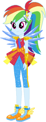Size: 220x586 | Tagged: safe, artist:ra1nb0wk1tty, character:rainbow dash, equestria girls:legend of everfree, g4, my little pony: equestria girls, my little pony:equestria girls, clothing, crystal guardian, crystal wings, female, ponied up, shoes, simple background, sneakers, solo, sparkles, super ponied up, white background, wings