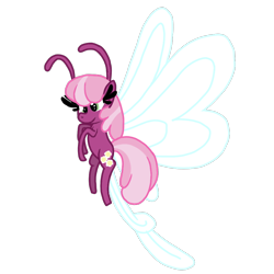 Size: 1000x1000 | Tagged: safe, artist:toyminator900, character:cheerilee, species:breezies, breeziefied, female, simple background, solo, species swap, transparent background