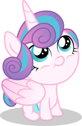 Size: 7000x10768 | Tagged: safe, artist:luckreza8, character:princess flurry heart, species:alicorn, species:pony, episode:a flurry of emotions, g4, my little pony: friendship is magic, .svg available, absurd resolution, baby, baby pony, cute, female, flurrybetes, foal, looking up, simple background, smiling, solo, transparent background, vector
