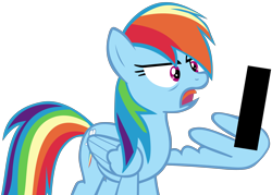 Size: 8091x5805 | Tagged: safe, artist:frownfactory, edit, editor:slayerbvc, character:rainbow dash, species:pony, episode:parental glideance, g4, my little pony: friendship is magic, absurd resolution, censor bar, censored, censored vulgarity, edited edit, female, middle feather, middle finger, simple background, solo, transparent background, vector, vulgar, wing hands