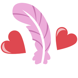 Size: 1000x1000 | Tagged: safe, artist:cheezedoodle96, character:feather bangs, episode:hard to say anything, g4, my little pony: friendship is magic, .svg available, cutie mark, cutie mark only, feather, heart, no pony, simple background, svg, transparent background, vector