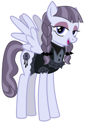 Size: 2100x3000 | Tagged: safe, artist:cheezedoodle96, character:inky rose, species:pegasus, species:pony, episode:honest apple, g4, my little pony: friendship is magic, .svg available, clothing, cute, female, goth, gothic lolita, inkabetes, mare, simple background, smiling, solo, spread wings, svg, tall, transparent background, vector, when she smiles, wings