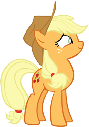 Size: 1734x2481 | Tagged: safe, artist:frownfactory, character:applejack, species:pony, episode:honest apple, g4, my little pony: friendship is magic, .svg available, female, simple background, solo, svg, transparent background, vector