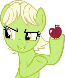 Size: 4253x5093 | Tagged: safe, artist:frownfactory, character:granny smith, species:earth pony, species:pony, episode:the perfect pear, g4, my little pony: friendship is magic, .svg available, absurd resolution, female, simple background, solo, svg, transparent background, vector, young granny smith, younger