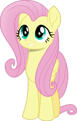 Size: 1180x1858 | Tagged: safe, artist:frownfactory, character:fluttershy, species:pegasus, species:pony, my little pony: the movie (2017), .svg available, female, folded wings, mare, simple background, smiling, solo, standing, svg, transparent background, vector